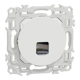 SCHNEIDER Odace Prise RJ45 grade 1 à 2 catégorie 6 UTP blanc craie - S920475
