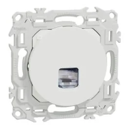 SCHNEIDER Odace Prise RJ45 grade 3TV catégorie 6a STP blanc craie - S920477