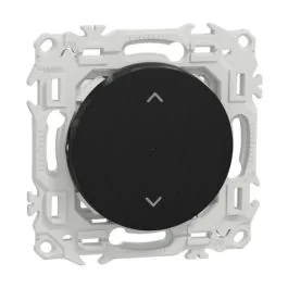 SCHNEIDER Wiser Odace Interrupteur connecté volet-roulant 4A Zigbee noir onyx - S940567
