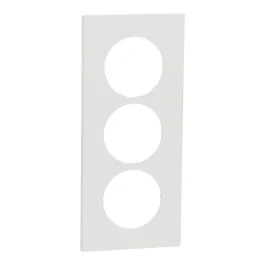SCHNEIDER Odace Plaque triple blanc craie E57 - S920716