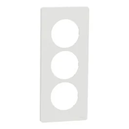SCHNEIDER Odace Architecte Plaque triple blanc craie E57 - S920816