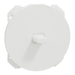 SCHNEIDER Odace Enjoliveur interrupteur va et vient/poussoir à levier blanc craie - S929201