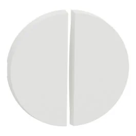 SCHNEIDER Odace Enjoliveur interrupteur double va et vient/poussoir blanc craie - S929210