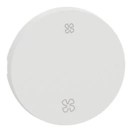 SCHNEIDER Odace Enjoliveur interrupteur va et vient/poussoir VMC blanc craie - S929235