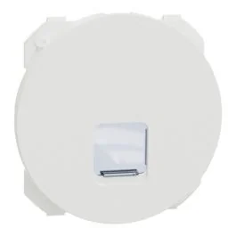 SCHNEIDER Odace Enjoliveur prise RJ45 blanc craie - S929470