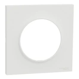 SCHNEIDER Odace Origine Plaque simple blanc - S929702