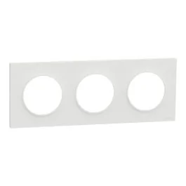 SCHNEIDER Odace Origine Plaque triple blanc - S929706