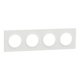 SCHNEIDER Odace Origine Plaque quadruple blanc - S929708