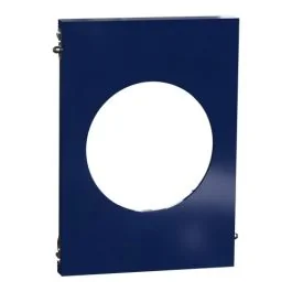 SCHNEIDER Odace Architecte Plaque simple centrale bleu émaillé - S933801
