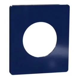 SCHNEIDER Odace Architecte Plaque simple bleu émaillé - S933802