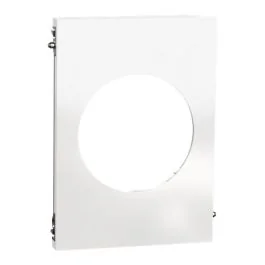 SCHNEIDER Odace Architecte Plaque simple centrale blanc émaillé - S934801