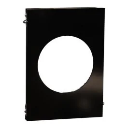 SCHNEIDER Odace Architecte Plaque simple centrale noir émaillé - S935801