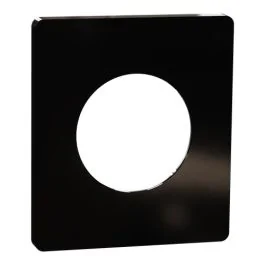 SCHNEIDER Odace Architecte Plaque simple noir émaillé - S935802
