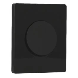 SCHNEIDER Odace Interrupteur va et vient/bouton poussoir noir onyx et plaque simple Architecte noir émaillé