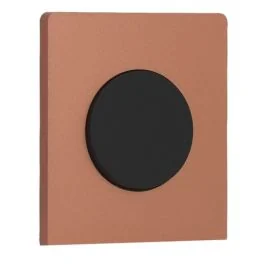SCHNEIDER Odace Interrupteur va et vient/bouton poussoir noir onyx et plaque simple Architecte cuivre