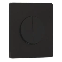 SCHNEIDER Odace Interrupteur double va et vient/bouton poussoir noir onyx et plaque simple Architecte noir onyx