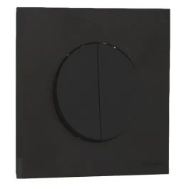 SCHNEIDER Odace Interrupteur double va et vient/bouton poussoir noir onyx complet