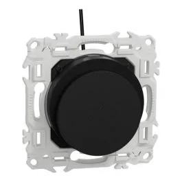 SCHNEIDER Odace Interrupteur à carte à voyant lumineux 10A noir onyx - S940283