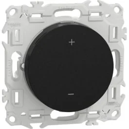 SCHNEIDER Wiser Odace Thermostat connecté filaire 2A zigbee noir onyx - S940502