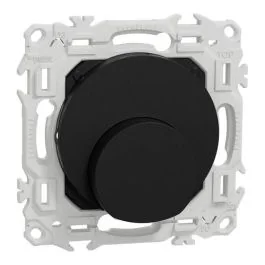 SCHNEIDER Odace Sortie de câble avec serre-câbles noir onyx - S940662