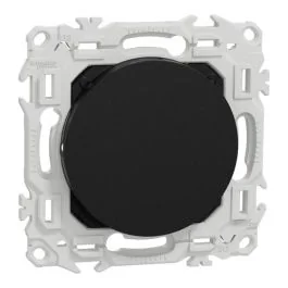 SCHNEIDER Odace Obturateur noir onyx - S940666