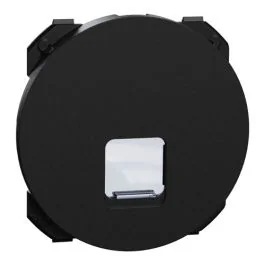 SCHNEIDER Odace Enjoliveur prise RJ45 noir onyx - S949470