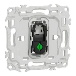 SCHNEIDER Odace Interrupteur va et vient/bouton poussoir sans enjoliveur - S980204