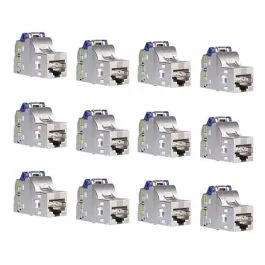 SCHNEIDER Lot de 12 Connecteurs S-One DPM RJ45 femelle Grade 3TV Cat6A - VDIB1771XB12