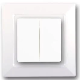 SIEMENS Delta One Interrupteur double va et vient complet blanc