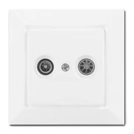 SIEMENS Delta One Prise TV / FM complet blanc