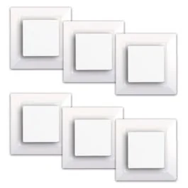 SIEMENS Delta One Lot de 6 interrupteurs va et vient complets blanc