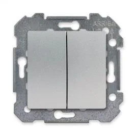 SIEMENS Delta Viva Interrupteur double va et vient silver