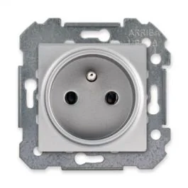 SIEMENS Delta Viva Prise de courant 2P+T silver