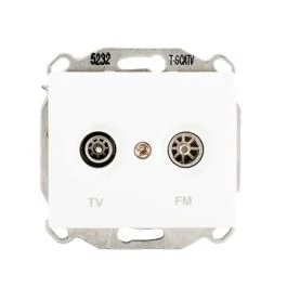 SIEMENS Delta Iris Prise TV / FM blanc