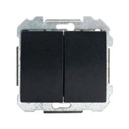 SIEMENS Delta Iris Interrupteur double va et vient anthracite