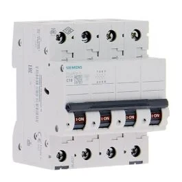 SIEMENS Disjoncteur tétrapolaire 16A courbe C 6kA 400V