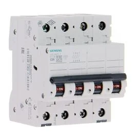SIEMENS Disjoncteur tétrapolaire 20A courbe C 6kA 400V