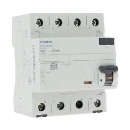SIEMENS Interrupteur différentiel tétrapolaire 40A 30mA type A 4 modules 400V