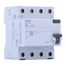 SIEMENS Interrupteur différentiel tétrapolaire 40A 30mA type AC 4 modules 400V