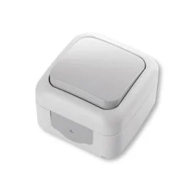 SIEMENS Bouton poussoir étanche complet gris IP54