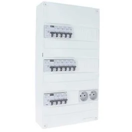 SIEMENS Tableau électrique pré-équipé 3 rangées 3ID 63A 12 disjoncteurs