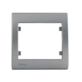 SIEMENS Delta Iris Plaque simple silver