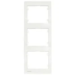 SIEMENS Delta Iris Plaque triple verticale blanc