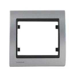 SIEMENS Delta Iris Plaque simple métal alu silver