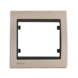 SIEMENS Delta Iris Plaque simple métal champagne