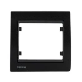 SIEMENS Delta Iris Plaque simple métal noir