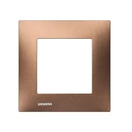 SIEMENS Delta Viva Plaque simple métal marron