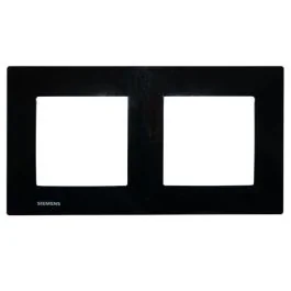 SIEMENS Delta Viva Plaque double noir