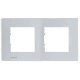 SIEMENS Delta Viva Plaque double silver