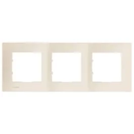 SIEMENS Delta Viva Plaque triple beige